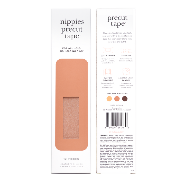 Nippies Precut Boob Tape (12 Pieces)