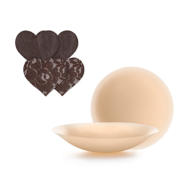 Skin Adhesives + Fabric Nipple Covers Bundle - Mocha