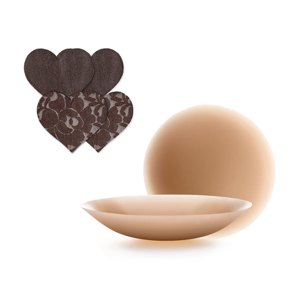 Skin Adhesives + Fabric Nipple Covers Bundle - Mocha