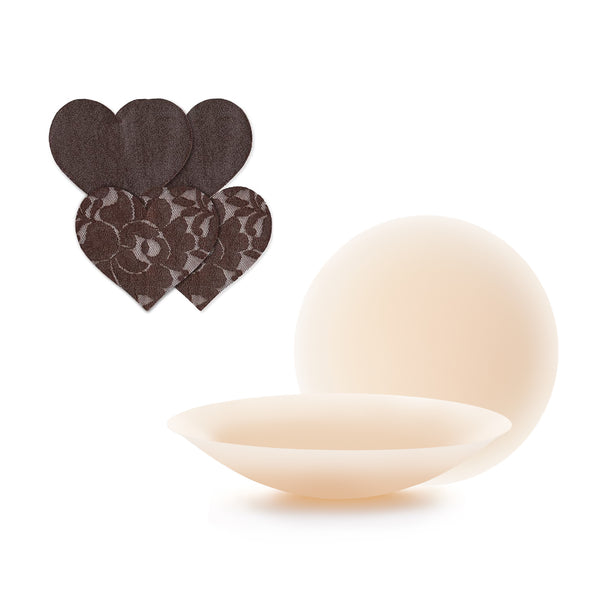 Skin Adhesives + Fabric Nipple Covers Bundle - Mocha