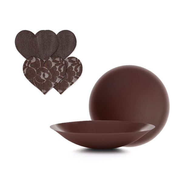 Skin Adhesives + Fabric Nipple Covers Bundle - Mocha