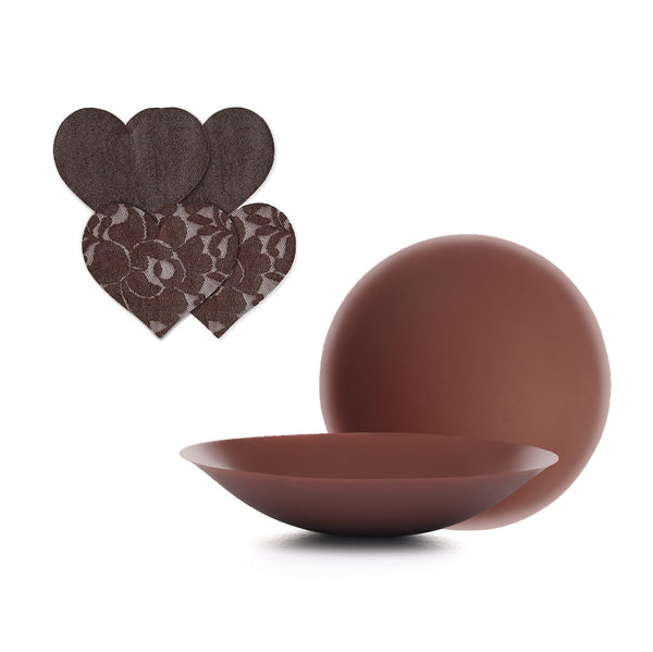 Skin Adhesives + Fabric Nipple Covers Bundle - Mocha